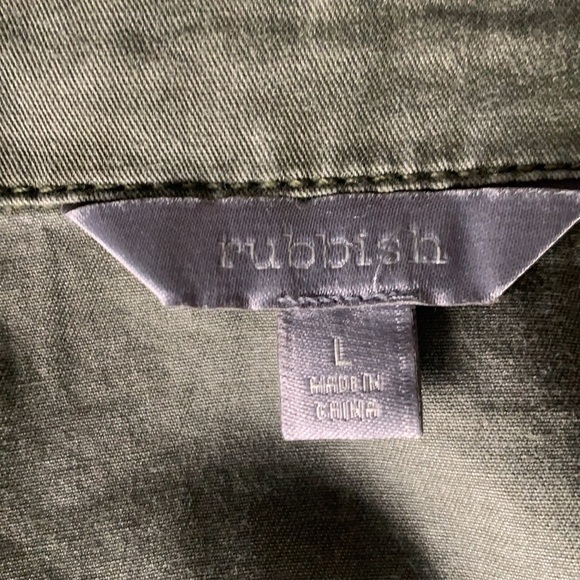 Rubbish Olive Green Jacket Size L - Picture 8 of 10